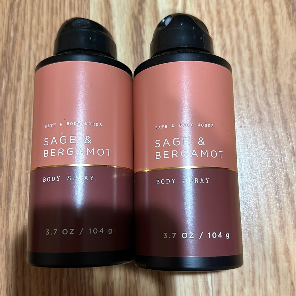 BBW MENS 2pc set Sage & Bergamot Body Spray